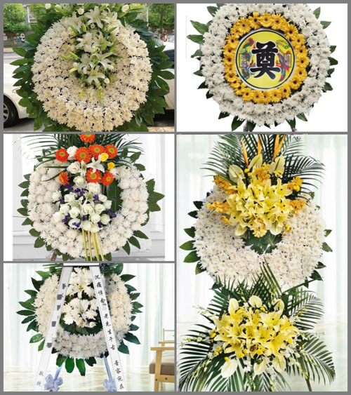 广东梅州市五华县双华镇矮畬村花圈速递